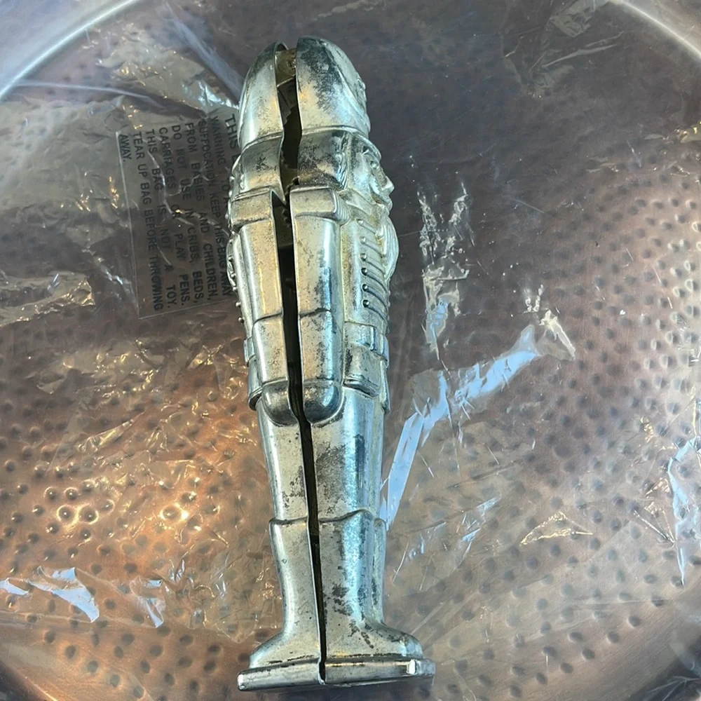 Vintage Godinger silver C 1993 nut cracker 8” tall